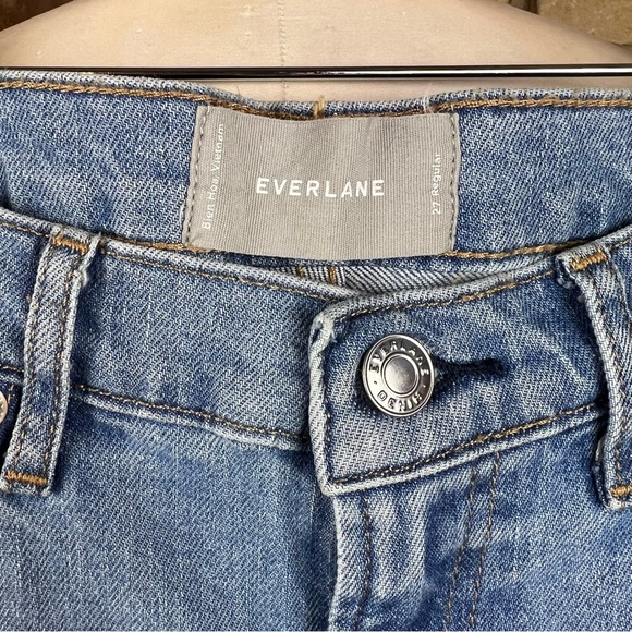 EVERLANE mid rise medium wash skinny jeans - Picture 5 of 9